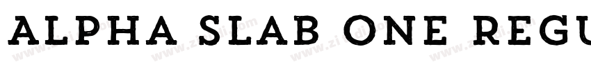 Alpha Slab One Regul字体转换 Alpha Slab One Regul字体转换